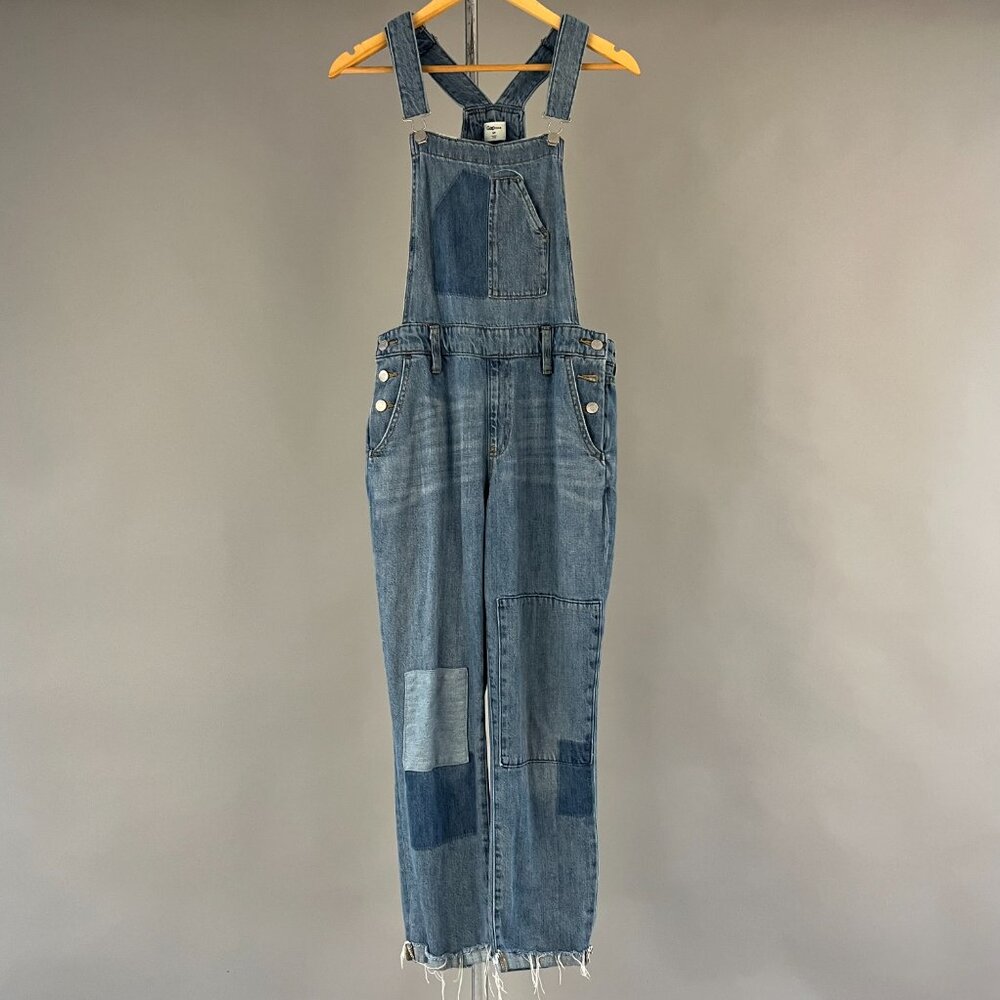 Gap Women's Patch Blue Denim Overalls Size S